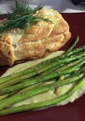 A picture of Salmon en Croute.