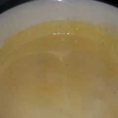 A picture of Low carb condensed cheese soup.