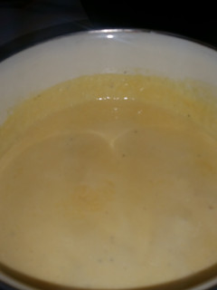 A picture of Low carb condensed cheese soup.