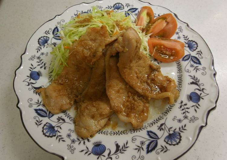 Recipe: Appetizing Easy with Shio-Koji: Juicy Pan Fried Ginger Pork