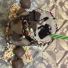Chocolate kaju cookies thick shake A picture of Chocolate kaju cookies thick shake.