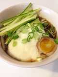 Chilled Matcha Soba with Grated Yamaimo