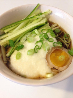 A picture of Chilled Matcha Soba with Grated Yamaimo.