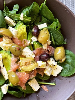 Foto de Salada de Feta com Salmão Fumado