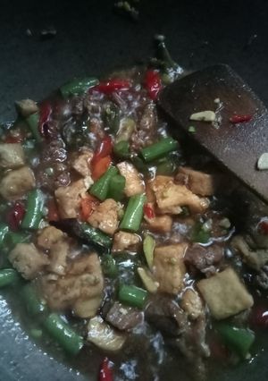 Foto resep Asam-asem tetelan sapi,buncis,tahu