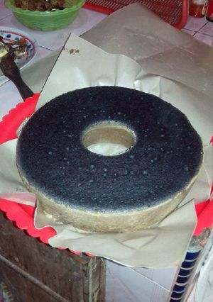 Foto resep bolu ketan hitam simple