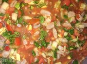 A picture of cucumber and tomato