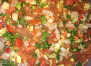 A picture of Mexican Style Shrimp Ceviche.