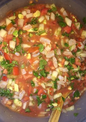 A picture of Mexican Style Shrimp Ceviche.