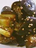 Eggplant and Japanese Leek Stir-fry with Miso