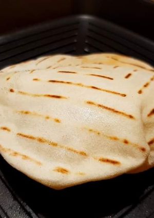 O poză a rețetei Pâine arabă fără drojdie.