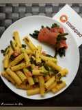 Pasta fagiolini e salmone