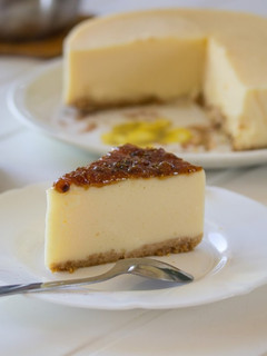 Una foto de Tarta de queso sin horno