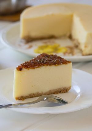 Una foto de Tarta de queso sin horno