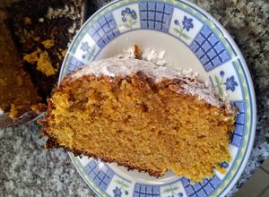 Una foto de Torta de zanahoria con harina integral