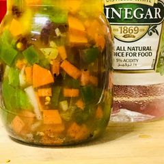 Ultimate Chicago style giardiniera (homemade) A picture of Ultimate Chicago style giardiniera (homemade).