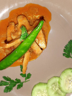 A picture of Arvi masala with lemon.