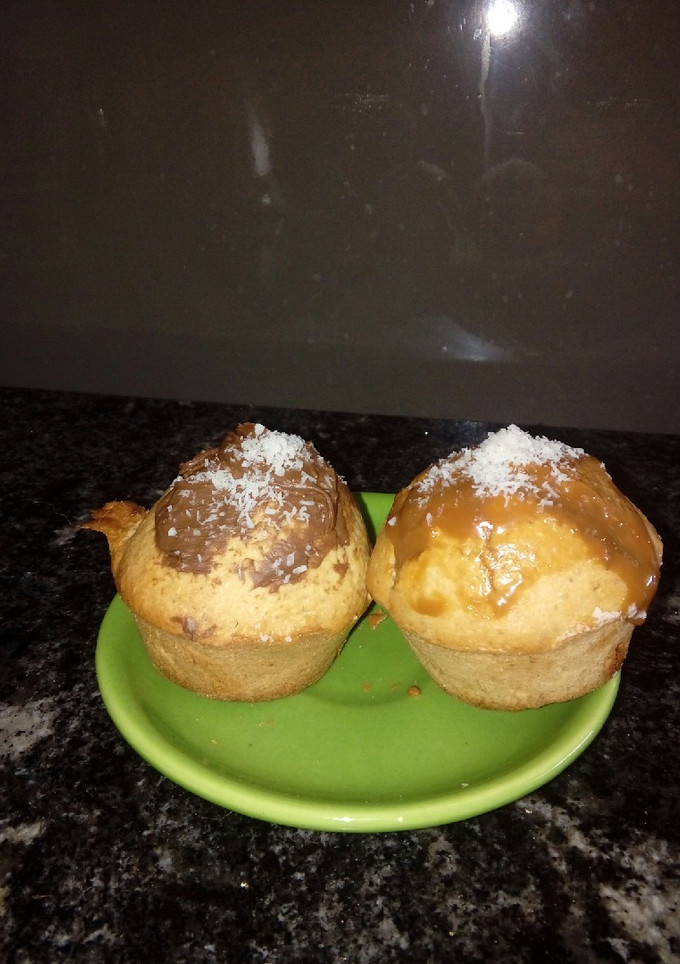 Una foto de Muffins de coco, harina integral y mascabo