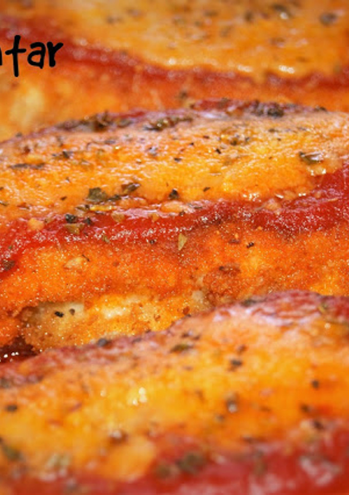Una foto de Pechugas de pollo rellenas de queso