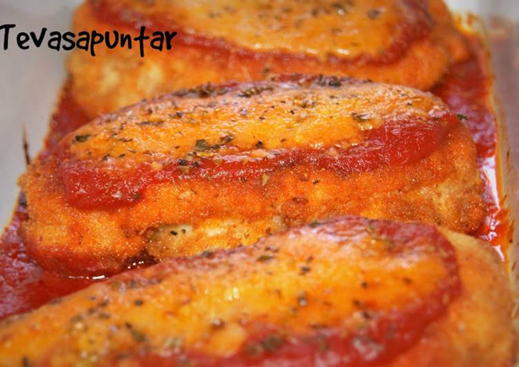 Pechugas de pollo rellenas de queso