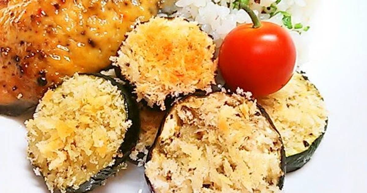 PanFried Eggplant and Zucchini Panko Fritters Recipe by cookpad.japan
