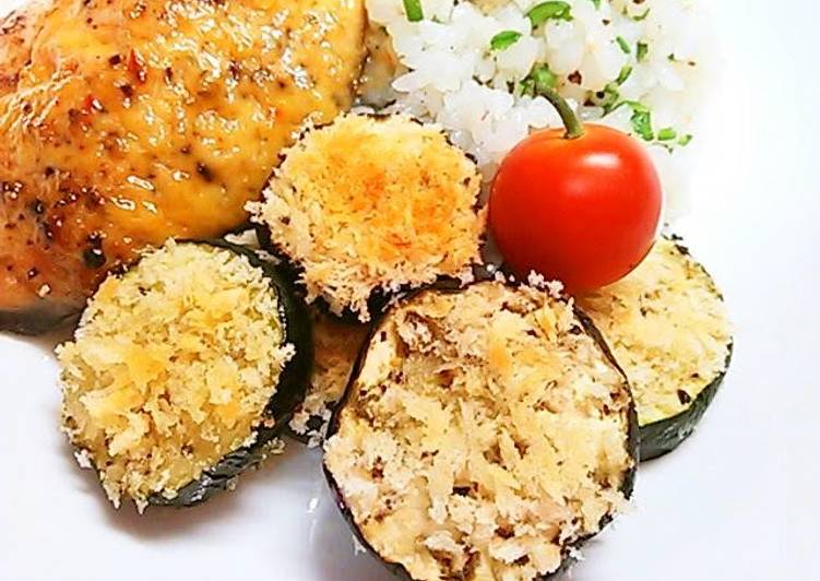 How to Prepare Appetizing Pan-Fried Eggplant and Zucchini Panko Fritters