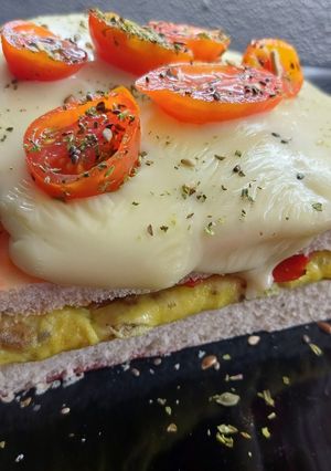 Una foto de Sándwich pizza