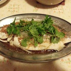 A picture of Steam fish (Asian Sea Bass).