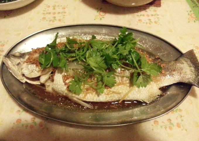 Steam fish (Asian Sea Bass)