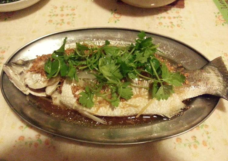 Recipe of Speedy Steam fish (Asian Sea Bass)