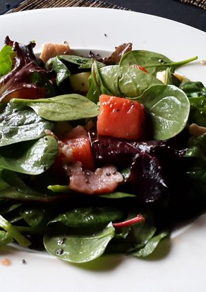 A picture of Haloumi & watermelon Salad.