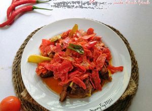 Foto resep Dendeng batokok cabe merah #BikinRamadhanBerkesan