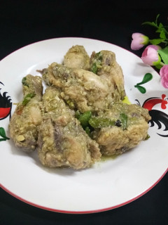 Foto resep Ayam hijau Banda, khas Lombok