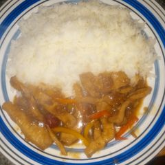 A picture of Hawaiian Pork Stir Fry.