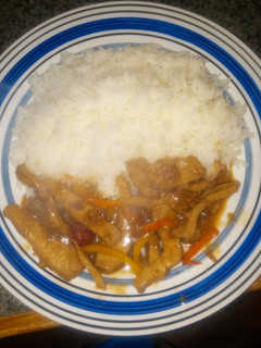 A picture of Hawaiian Pork Stir Fry.