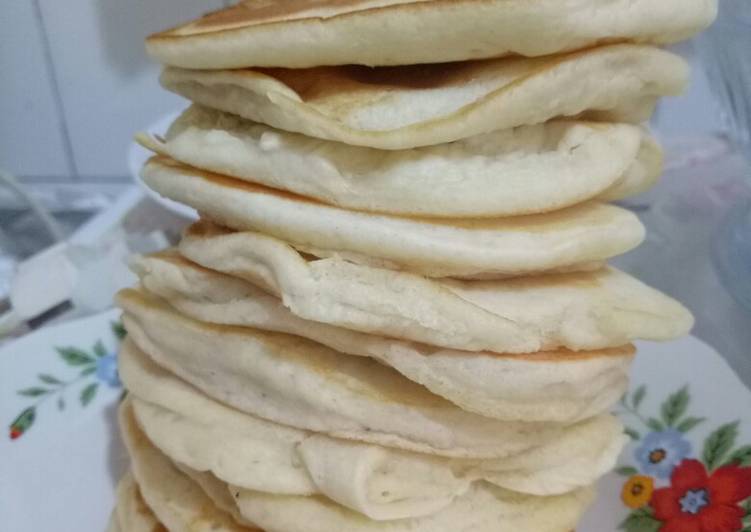 Cara menyajikan Fluffy Pancake simple  yang Sempurna