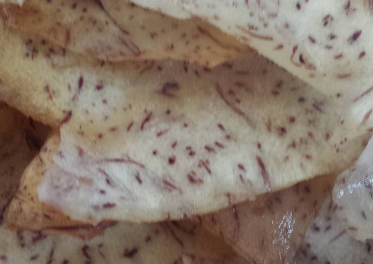 Simple Way to Make Ultimate Quick and easy taro chips