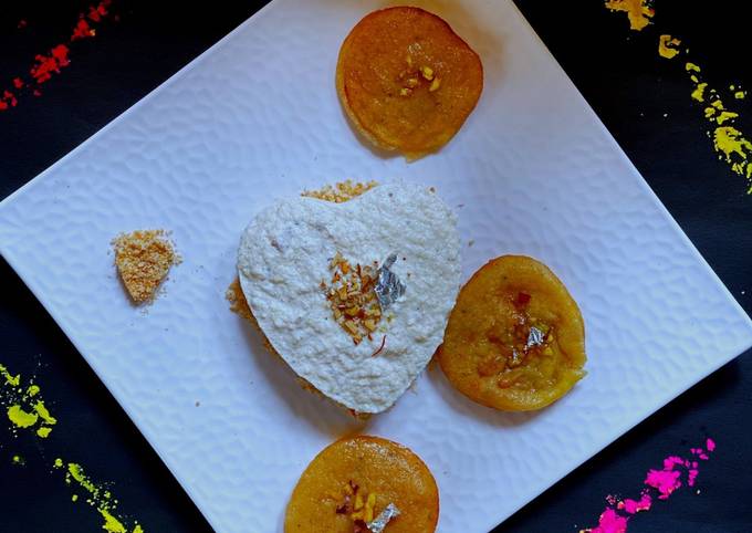 Easiest Way to Make Speedy Thandai Phirni Cake with Malpua