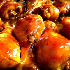 A picture of Honey BBQ Baked Chicken Wings.
