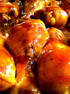 A picture of Honey BBQ Baked Chicken Wings.
