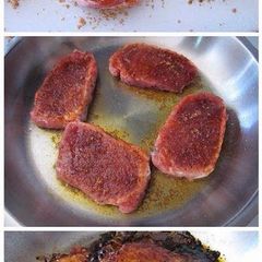 A picture of Glazed Pork Chops.
