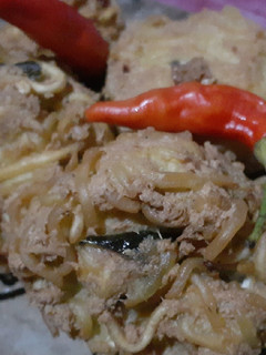 Foto resep Perkedel tahu dan mie simple