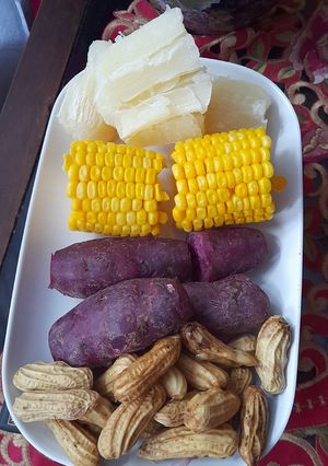 Foto resep 100. Kukusan Singkong, Jagung, Kacang dan Ubi