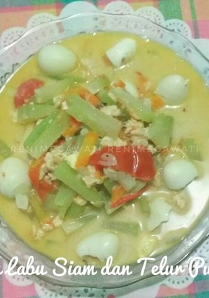 Foto resep Lodeh Labu Siam dan Telur Puyuh