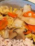 Tumis sayur satset: wortel sawi putih dan jamur saus tiram
