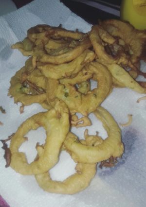 Una foto de Aros de cebolla