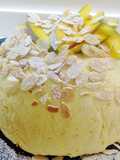 Charlotte di mango e colomba pasquale