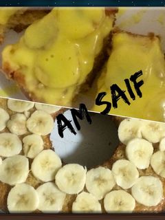 صورة لوصفة كيكة الموز بالكاستر 🍰🍌🍰