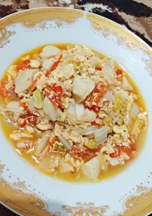 Foto resep Capcay baso kuah sawi