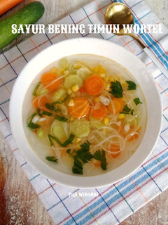 Foto resep Sayur bening timun wortel